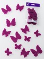 prefelt butterlflies in purple