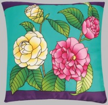 Lola camellia cushion cover