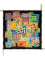 Patch scarf 90 cm x 90 cm