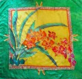 Orchid scarf 90 cm x 90 cm H8
