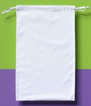 cotton drawstring bag at Silksational