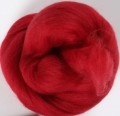 22 Deep Red wool top 19.5 micron merino