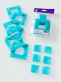 Prefelt cut shapes Squares Light Turquoise