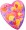 silk painted heart suncatcher, can also be embroidered