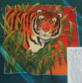 Tiger scarf 90 cm x 90 cm