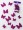prefelt butterlflies in purple