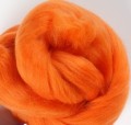 Orange merino wool top