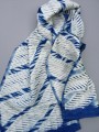 Woven shibori scarves at Silksational