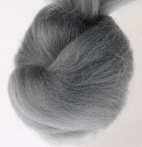 gull grey merino wool top