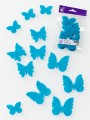 prefelt butterflies in turquoise