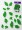 bright green leaf prefelt shapes