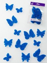merino wool prefelts in brilliant blue