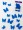 merino wool prefelts in brilliant blue